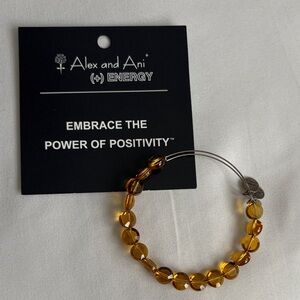 Alex and Ani Amber Beaded Bracelet